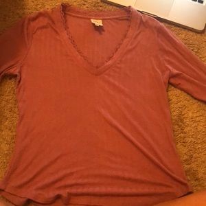 Self esteem mid sleeve low -neck shirt